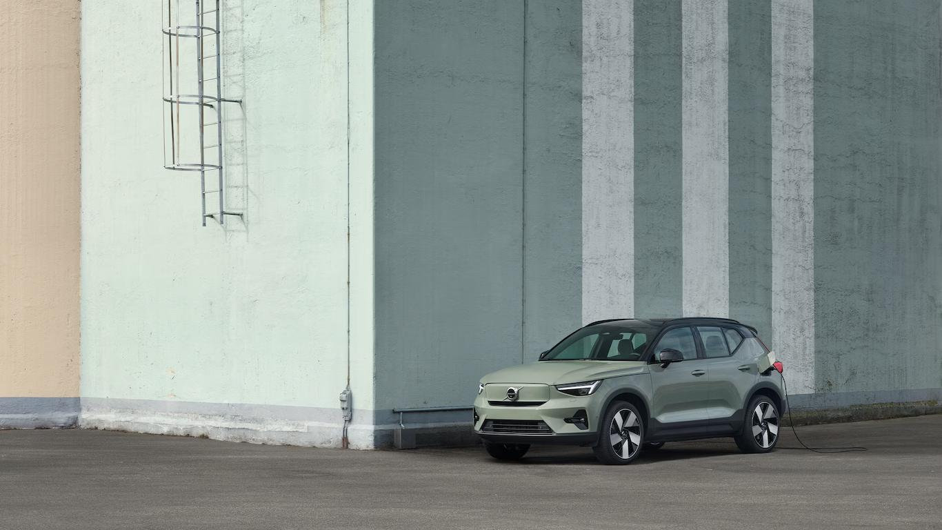 Exterior do Volvo XC40 Recharge Pure Electric.